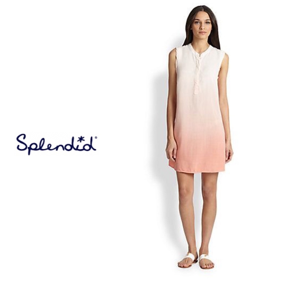 Splendid Ombré dip dye shirt dress